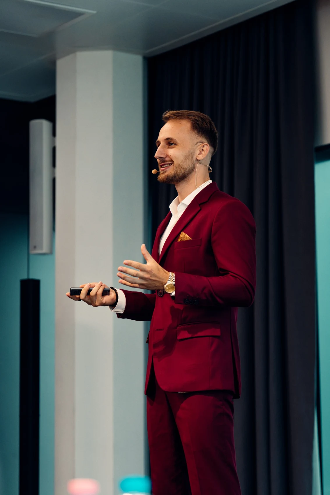 Fabian Helfenstein auf der Bühne