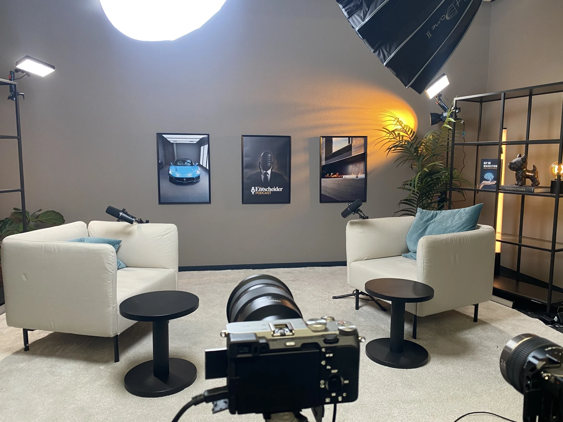 Das Studio des Entscheider Podcasts