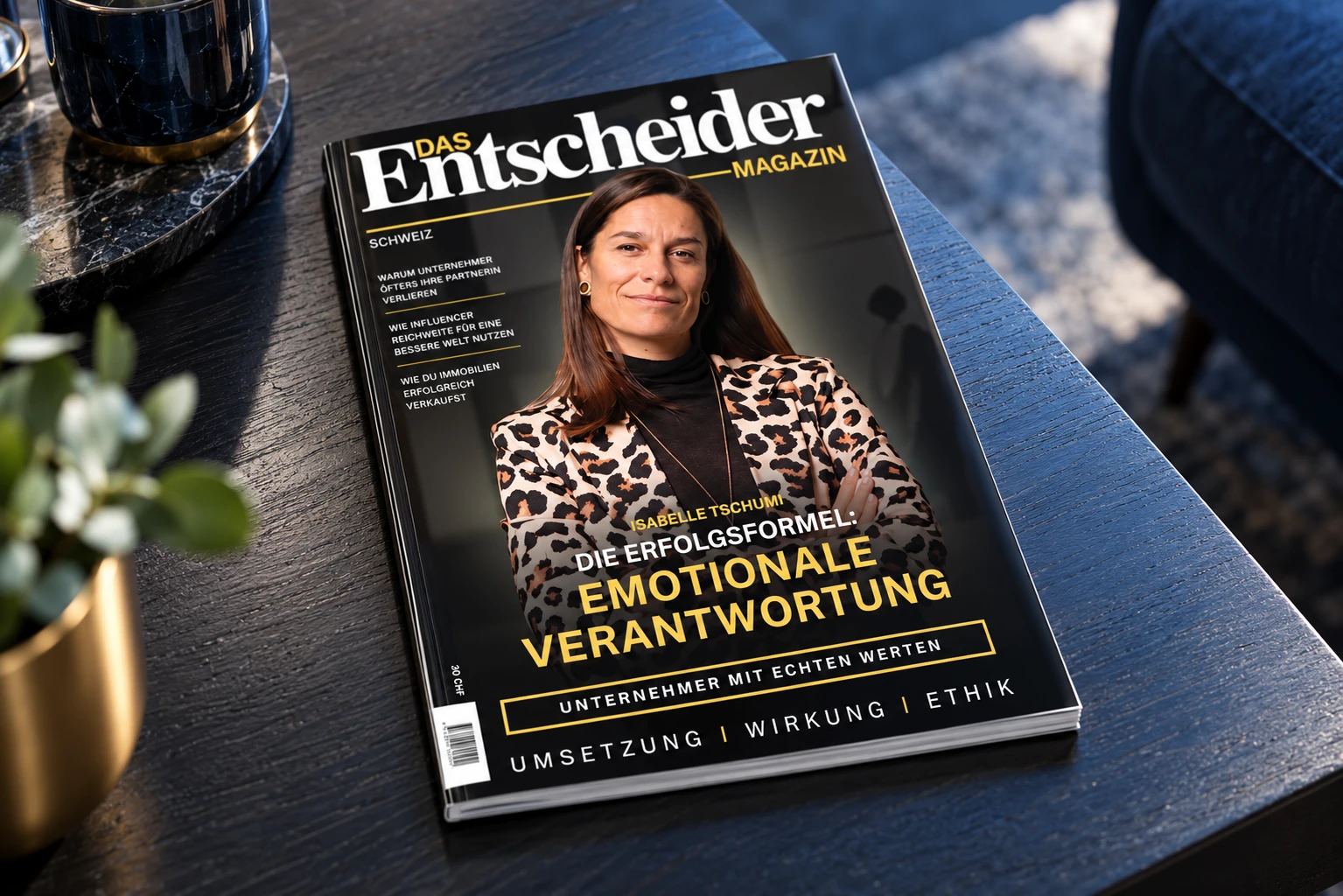 Entscheider Magazin in einer inszenierten Darstellung